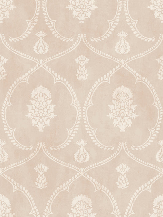 York Wallcoverings Astoria Royal Damask Blush Wallpaper Traditional Damasks Pinks   - MX9646