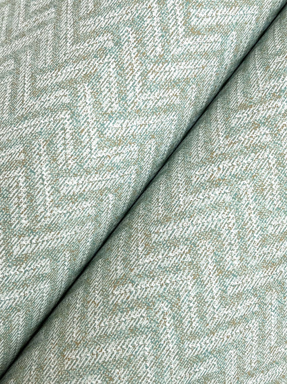 York Wallcoverings Astoria Regent Jade Wallpaper Transitional Chevron Blues   - MX9672