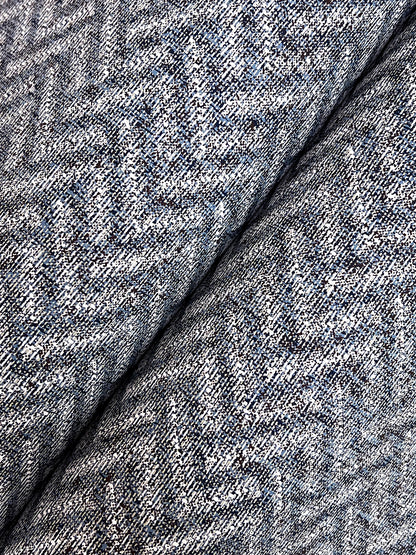 York Wallcoverings Astoria Regent Navy Wallpaper Transitional Chevron Blues   - MX9675