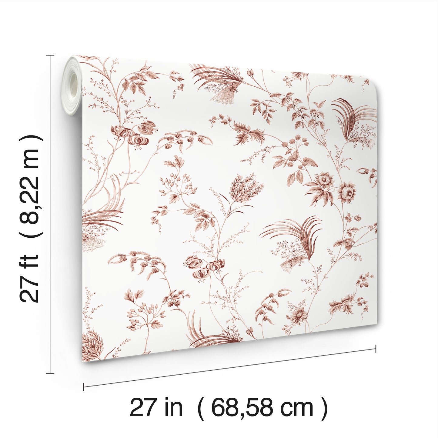 York Wallcoverings Astoria Floral Lace Brick Wallpaper Traditional Florals Reds   - MX9684