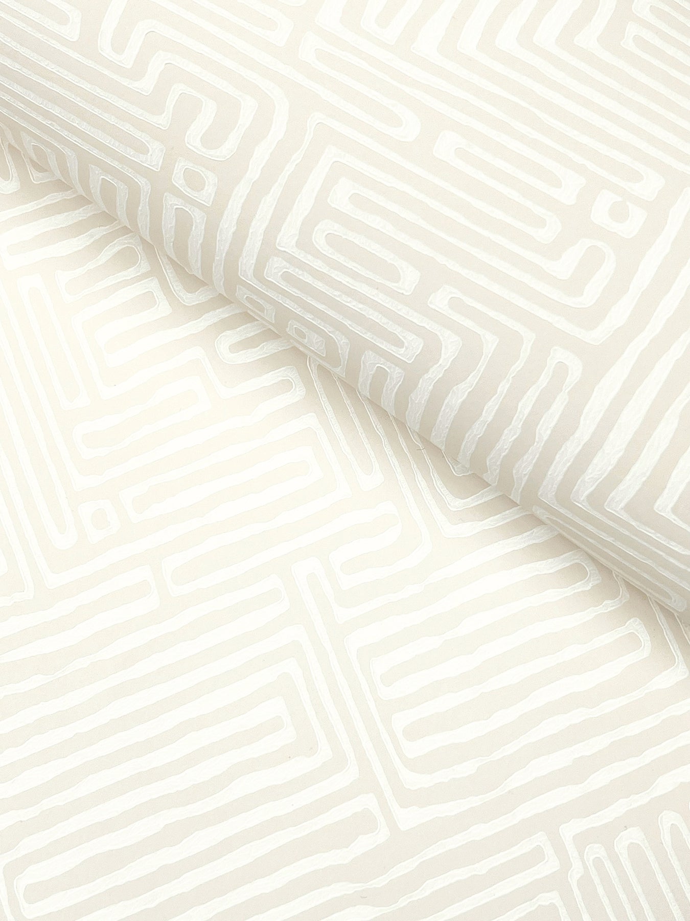 York Wallcoverings Astoria Passages Cream Wallpaper Modern Geometrics Neutrals   - MX9686