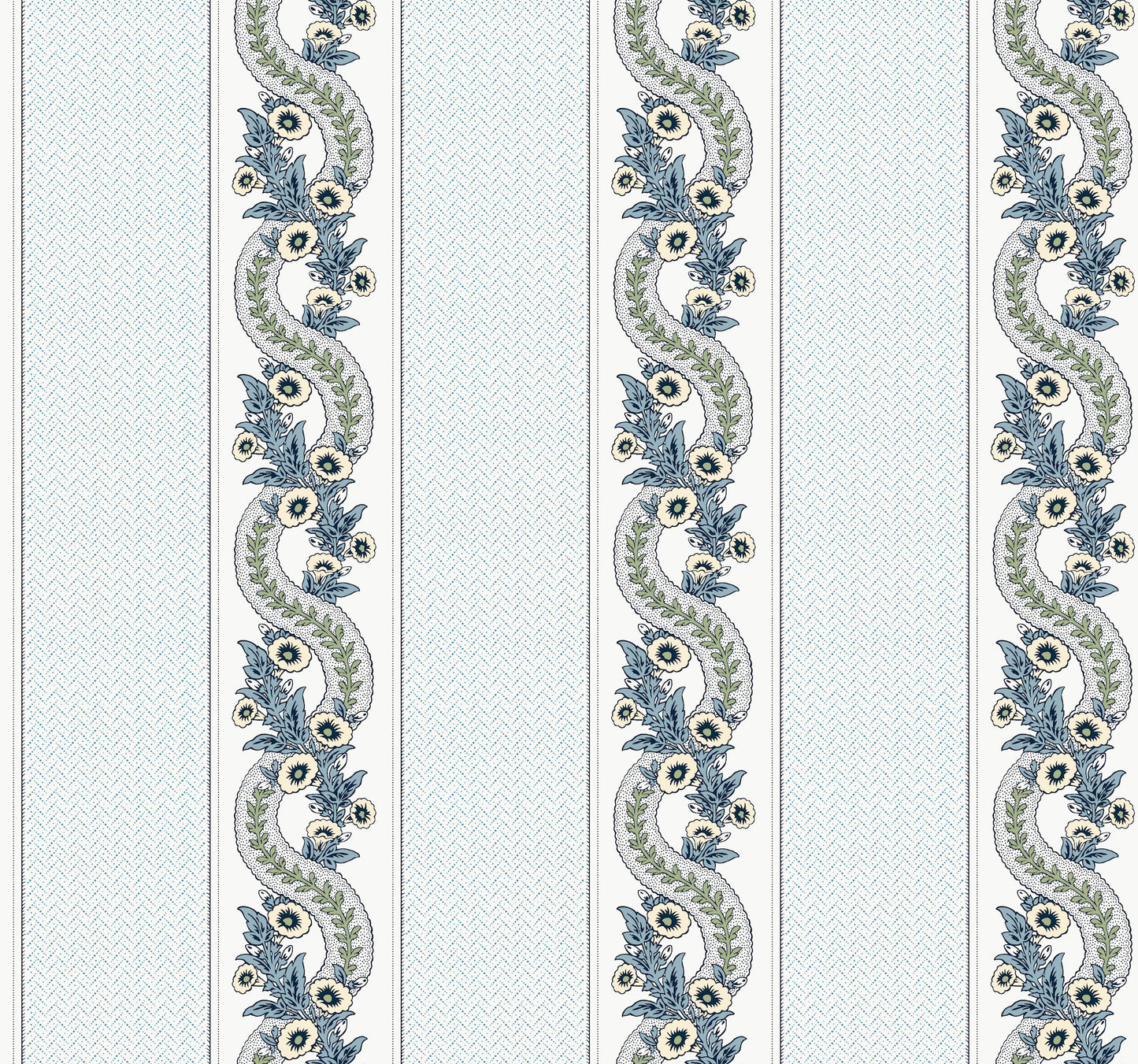 York Wallcoverings Astoria Abbey's Garland Aqua Wallpaper Traditional Florals Blues   - MX9692