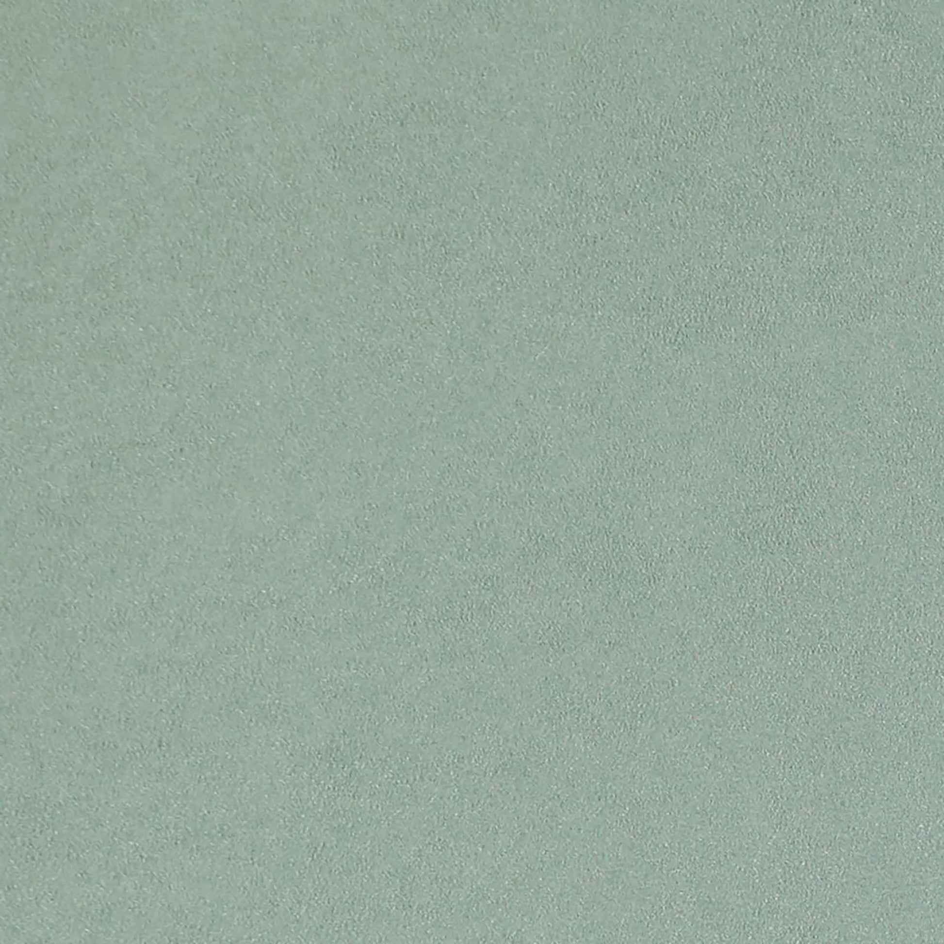 Soft green faux suede-textured fabric swatch.