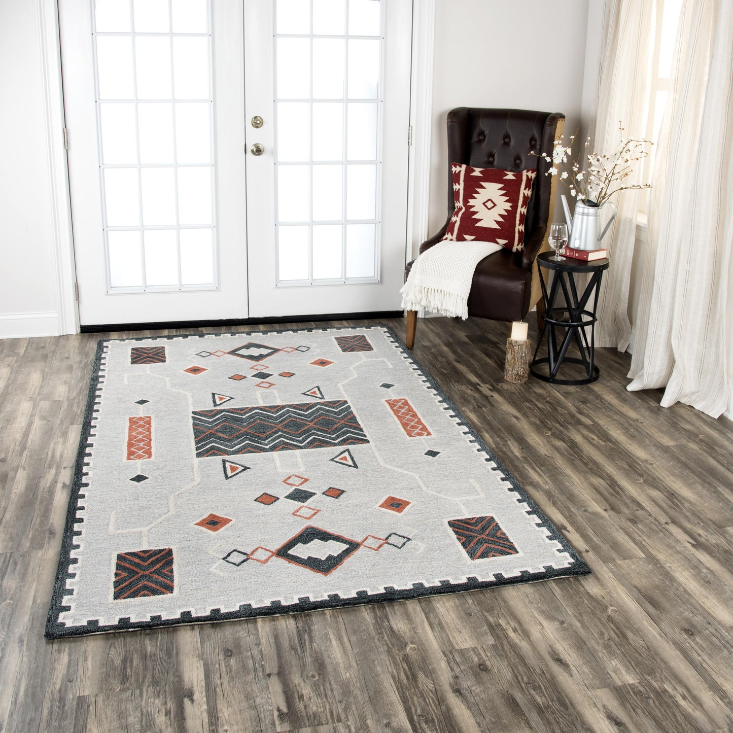 Mesa rug, Rustic Lodge, 10' x 13'.
