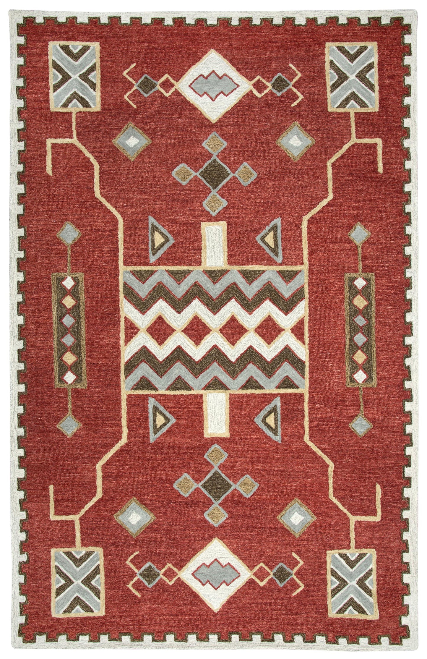Mesa rug, rustic lodge style, 8' x 10'.