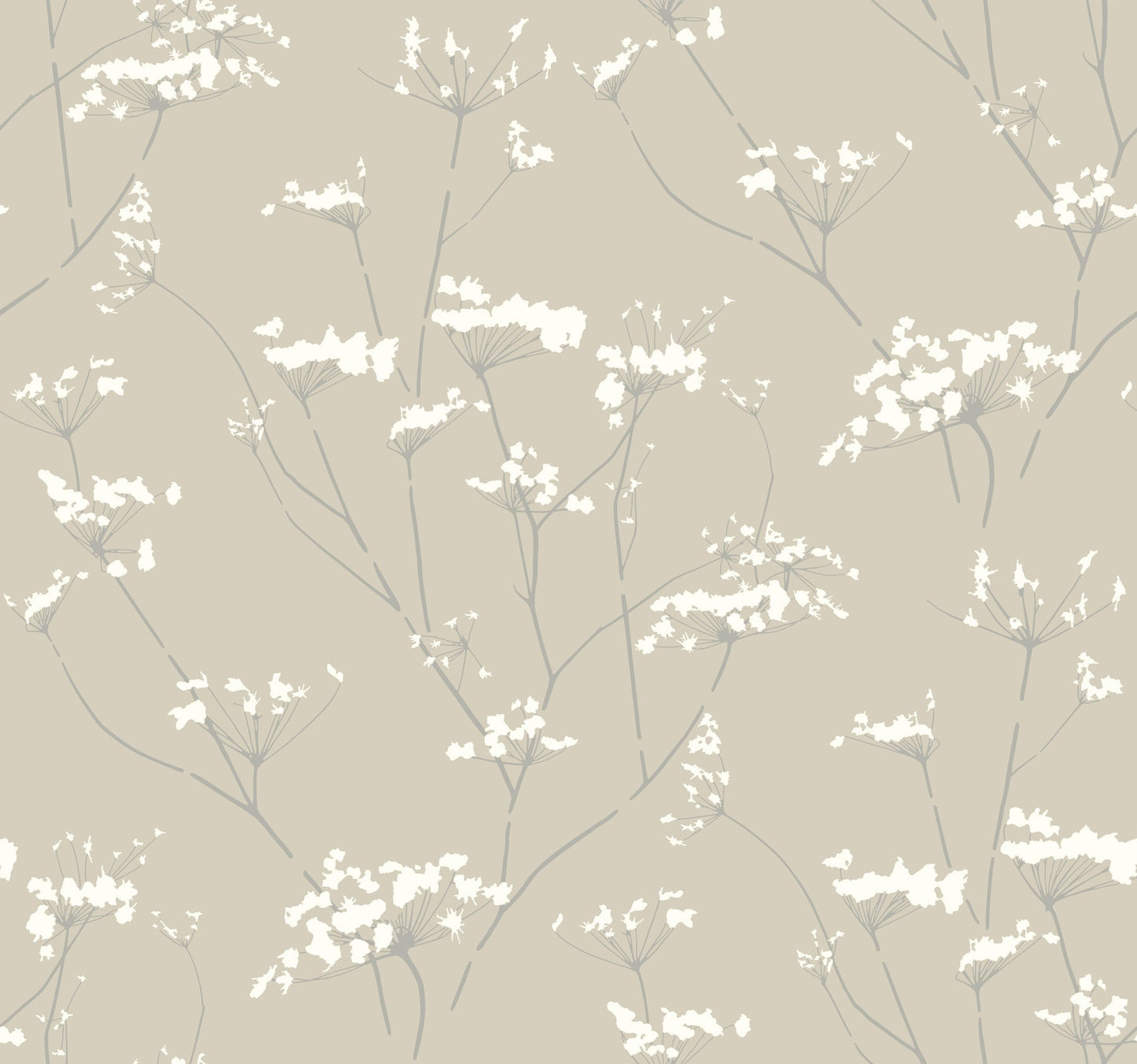 York Wallcoverings York Wallcoverings Enchanted Tan Wallpaper  Botanical Neutrals   - NA0599