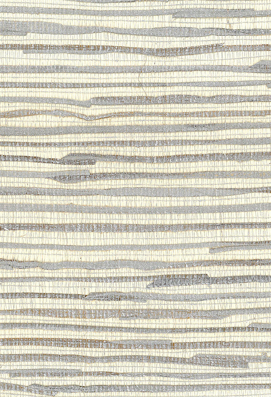 Seabrook Designs Natural Resource Java Grass Grasscloth Contemporary Silver Metallic Sidewall - NA204