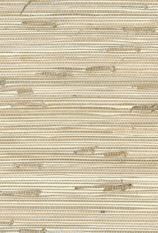 Seabrook Designs Natural Resource Triangle Grass Grasscloth Contemporary Silver Metallic Sidewall - NA215