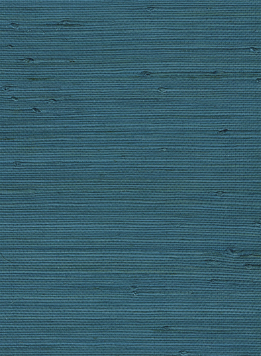 Seabrook Designs Natural Resource Jute Grasscloth Contemporary Blue Matte Sidewall - NA303