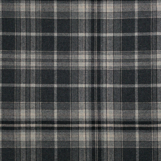 STOUT TEXTILES  MULTIPURPOSE,WOVENS TRADITIONAL, PLAID/CHECK CHARCOAL   - NASB-1