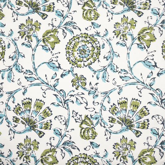 STOUT TEXTILES  MULTIPURPOSE,PRINT TRANSITIONAL,, FLORAL SEAGLASS   - NATT-3