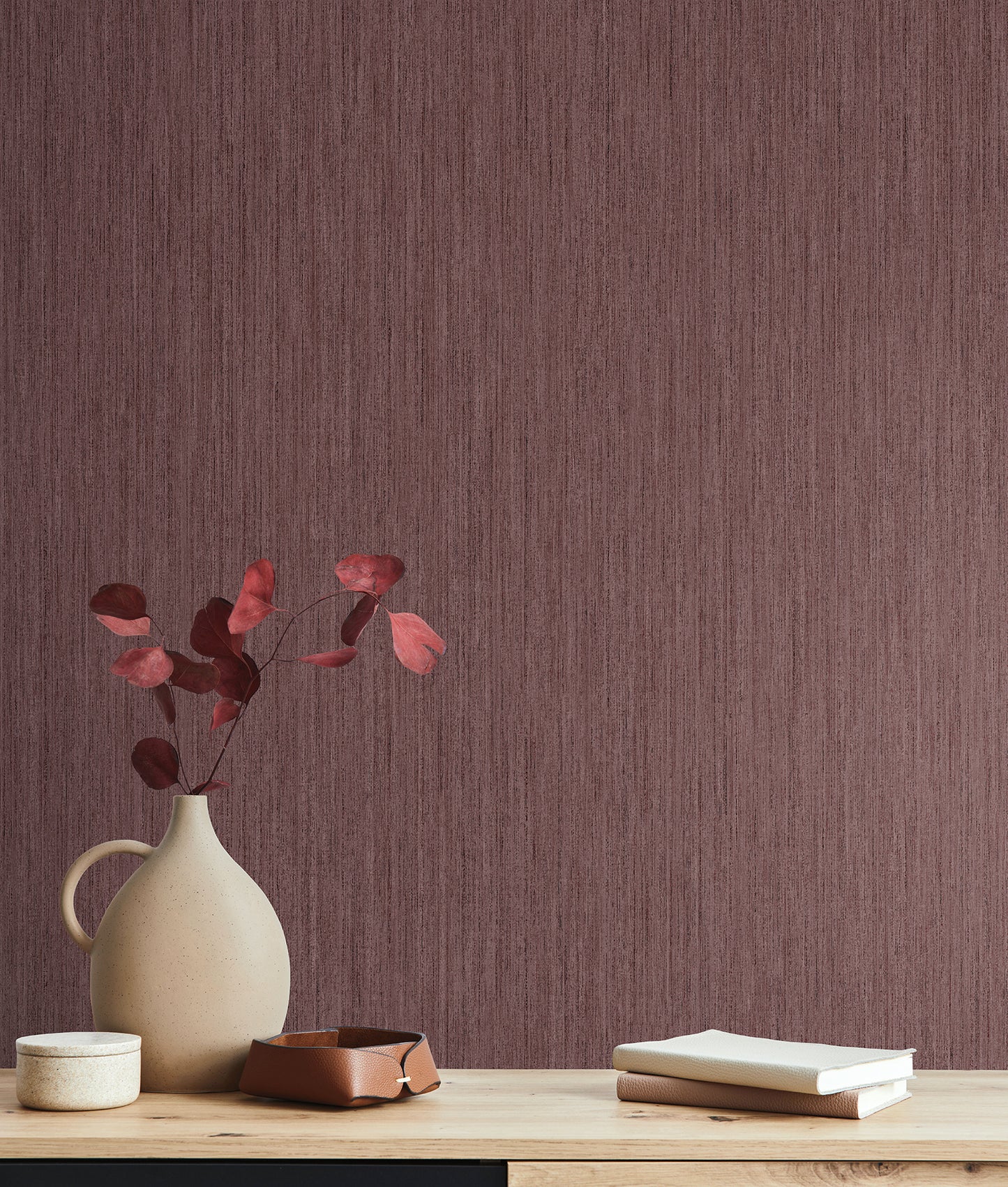 York Wallcoverings Natural Digest Smooth as Silk Red Wallpaper  Textures Reds   - ND3018N