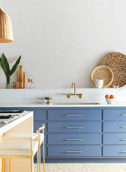 York Wallcoverings Natural Digest Grass Roots White Wallpaper  Textures Whites and Off-Whites   - ND3031N