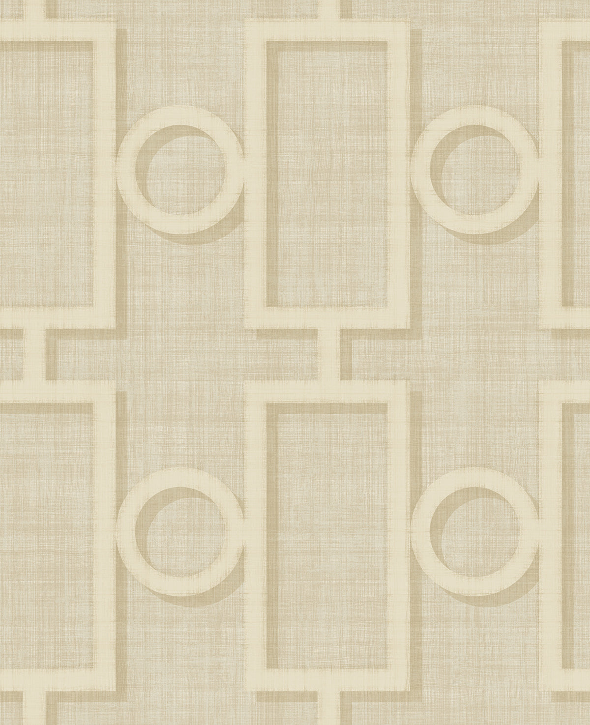 Seabrook Designs  Adorn Geo Geometric Mid Century Tan , Off-White   - NE50602