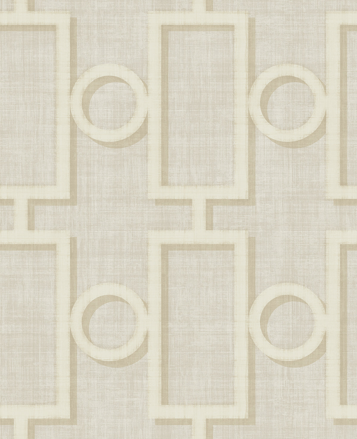 Seabrook Designs  Adorn Geo Geometric Mid Century Cream , Off-White   - NE50605