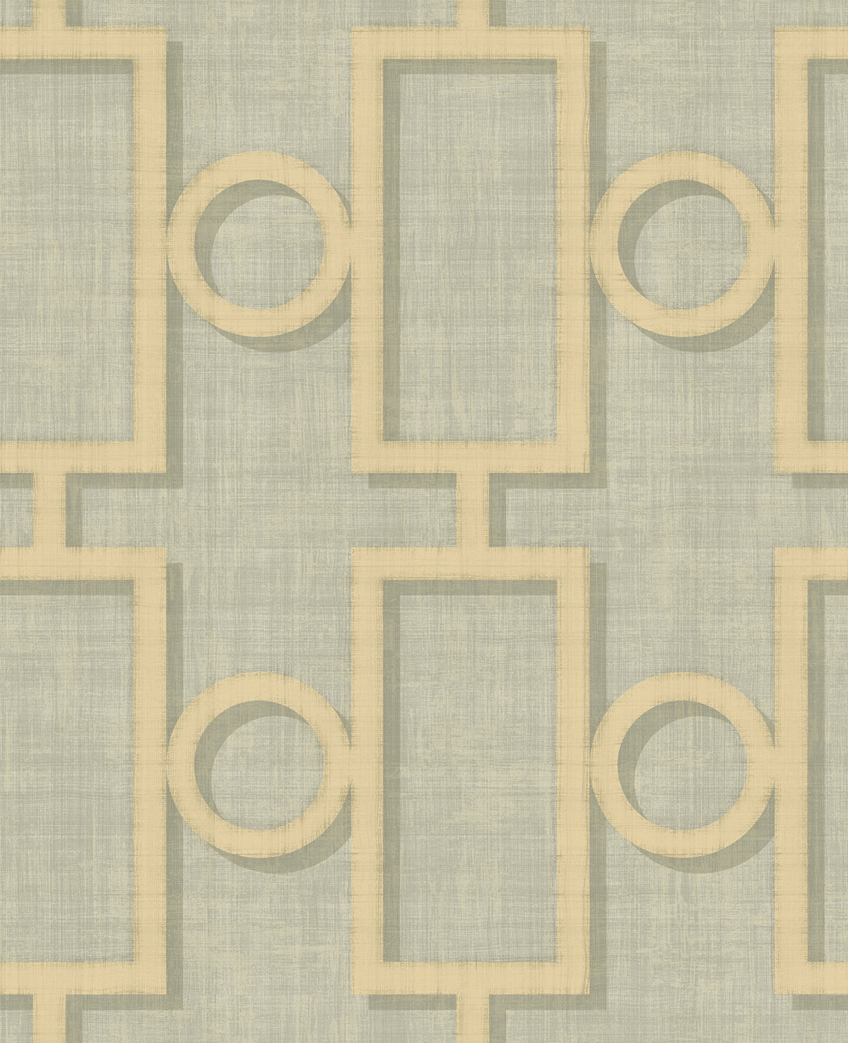 Seabrook Designs  Adorn Geo Geometric Mid Century Metallic Gold , Gray   - NE50608