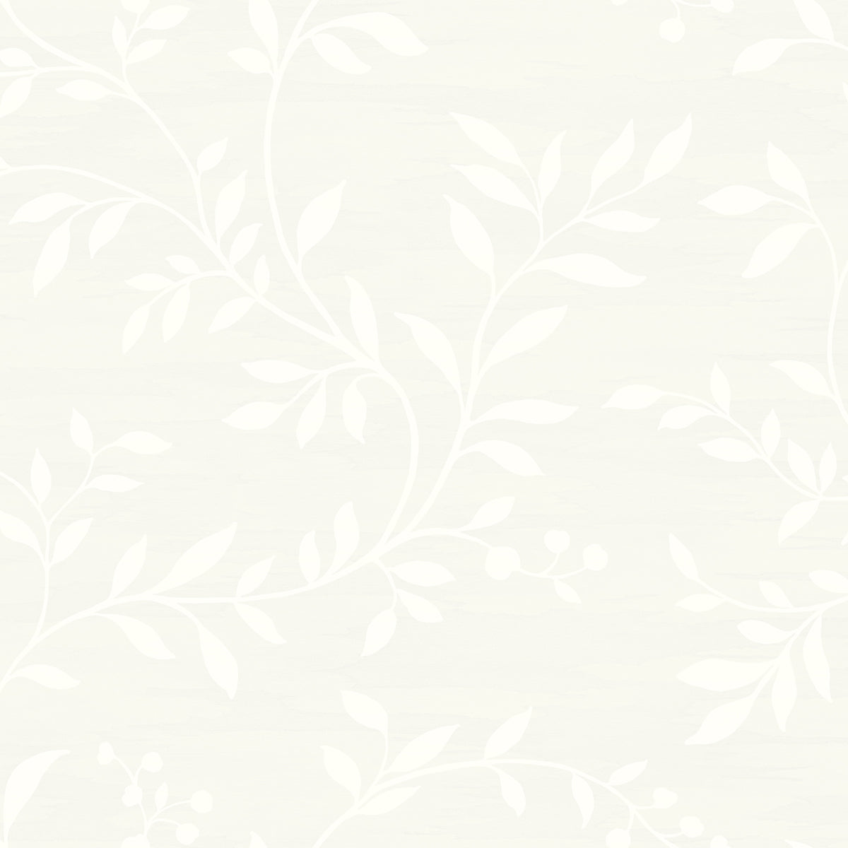 Seabrook Designs  Couture Botanical Mid Century Metallic Silver , Off-White   - NE50800