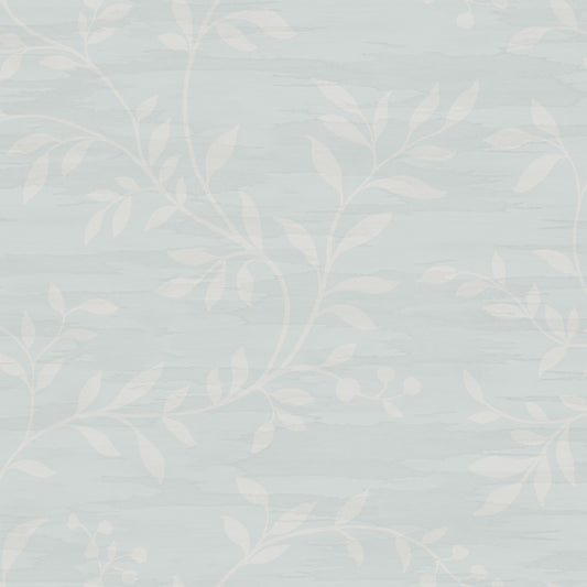 Seabrook Designs  Couture Botanical Mid Century Mist , White   - NE50802
