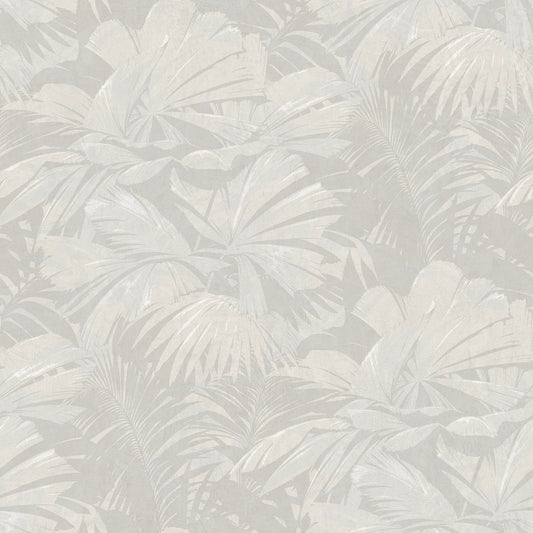 Seabrook Designs  Masquerade Botanical Mid Century Gray , Off-White   - NE51308