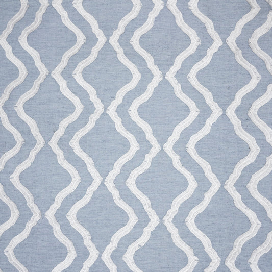 STOUT TEXTILES  DRAPERY,EMBROIDERIES TRADITIONAL, OGEE MOONSTONE   - NEBU-1