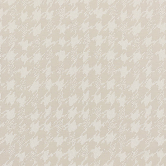 STOUT TEXTILES  DRAPERY,WOVEN TRADITIONAL, HOUNDSTOOTH TAUPE   - NESH-1