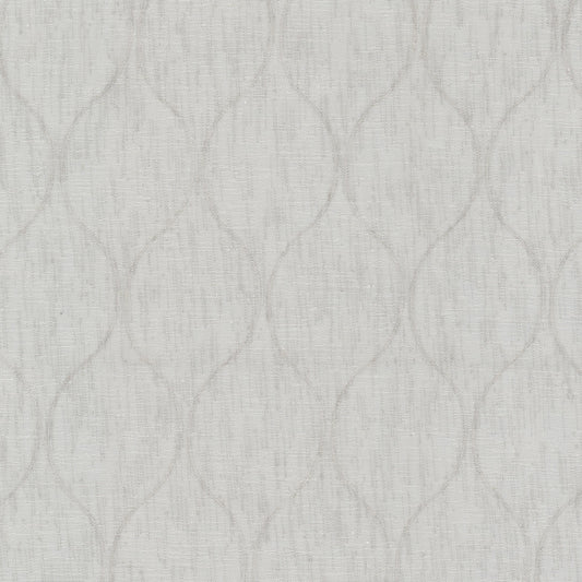 STOUT TEXTILES  DRAPERY,SHEER TRADITIONAL, OGEE PEWTER   - NETH-2