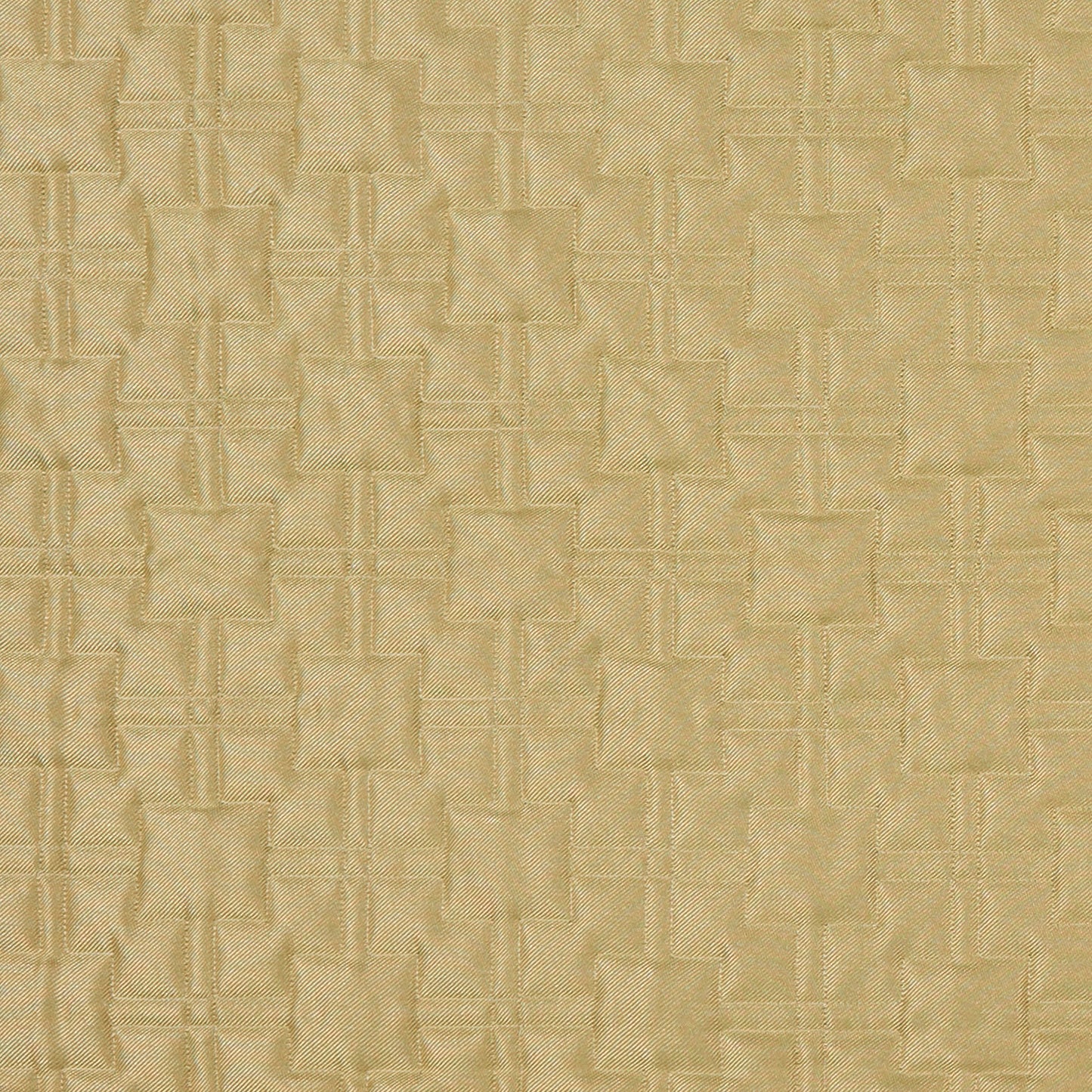 Green jacquard fabric with a geometric embossed pattern and luxe upholstery texture.