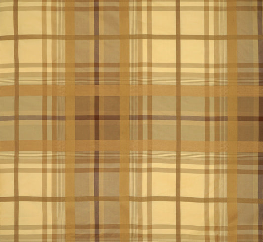 SCALAMANDRE OUTLET  FABRIC JOELLE PLAID  FABRIC DESERT MIST   - NG 00020046