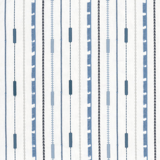 STOUT TEXTILES  MULTIPURPOSE,EMBROIDERIES TRANSITIONAL,, STRIPE DENIM   - NIMI-1