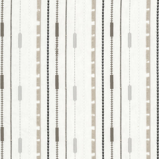 STOUT TEXTILES  MULTIPURPOSE,EMBROIDERIES TRANSITIONAL,, STRIPE FLINT,GRANITE   - NIMI-2