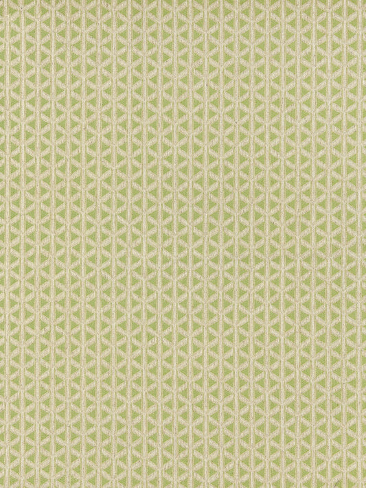 SCALAMANDRE  CROSS CHANNEL FABRIC SPRING GREEN   - NK 0003CROS