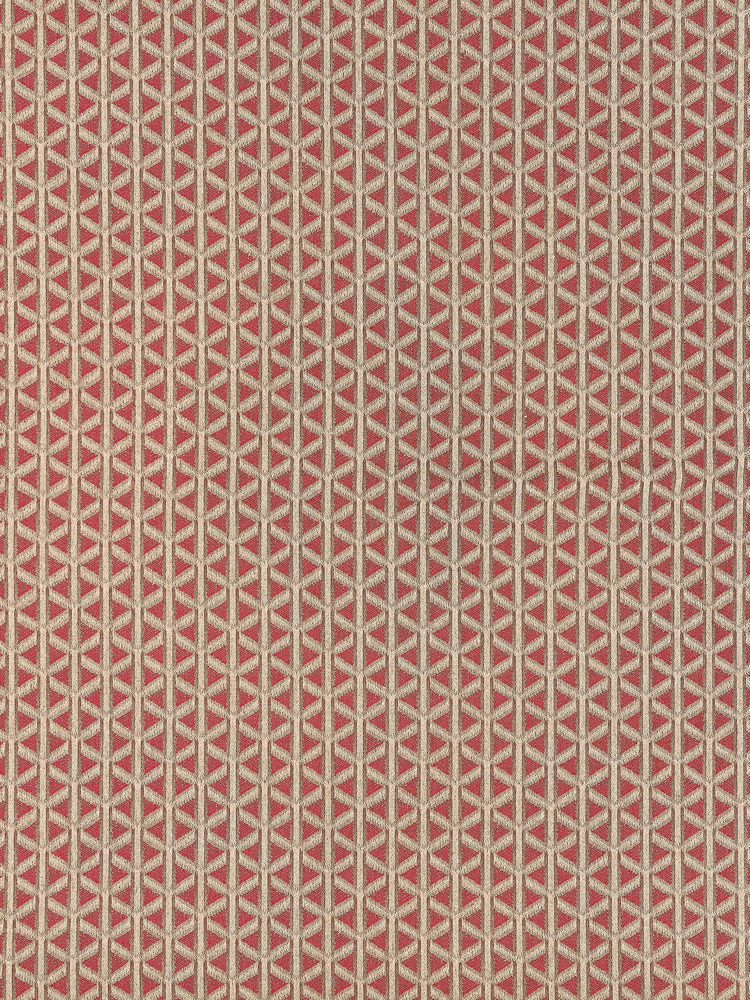 SCALAMANDRE  CROSS CHANNEL FABRIC ROUGE   - NK 0005CROS