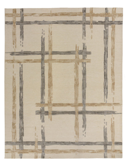 Modern 5' x 8' rug.