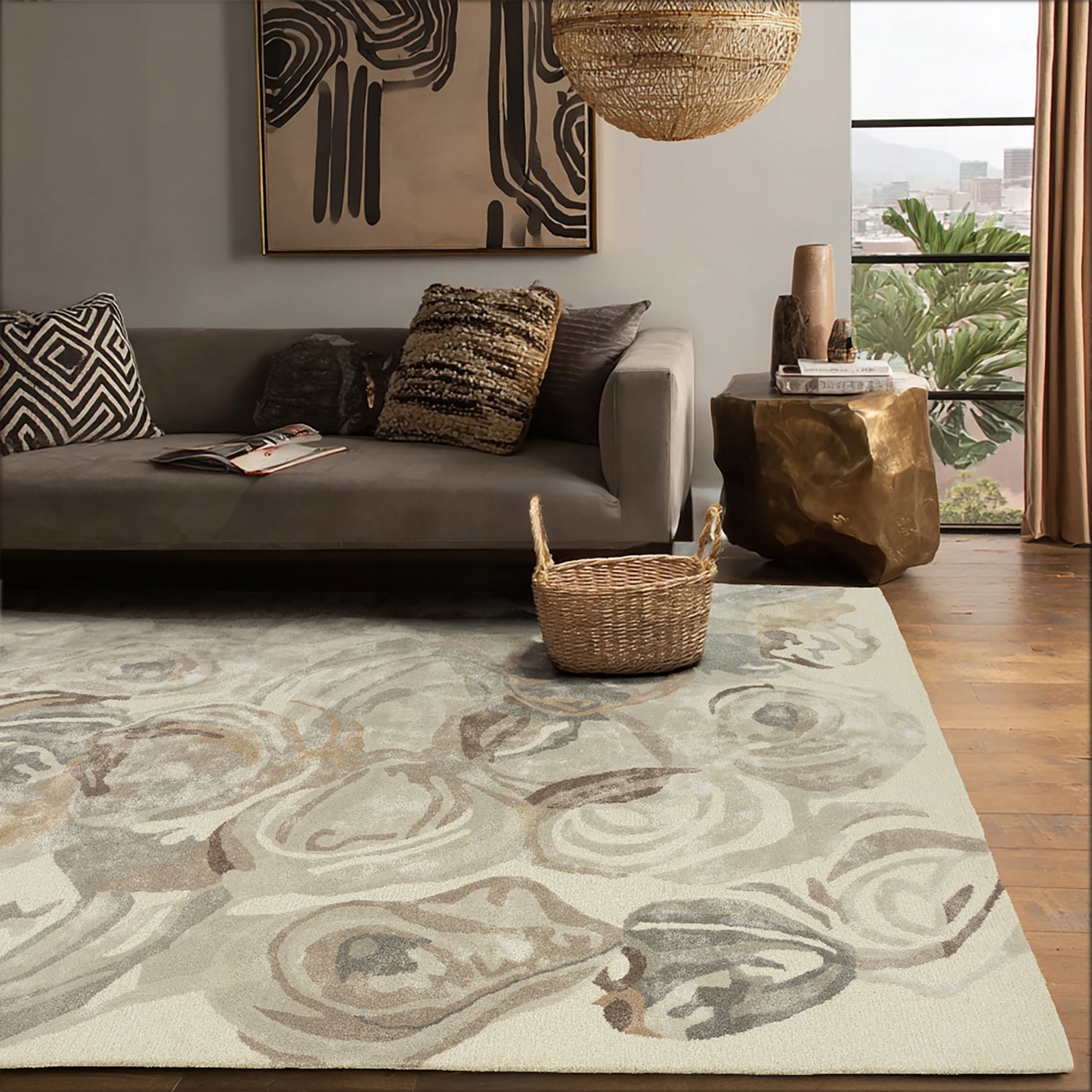Rug, 9' x 12'.