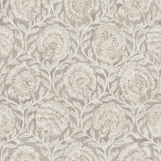 York Wallcoverings NuWallpaper Aliviya Peppercorn Peel and Stick Wallpaper Botanical Transitional Peppercorn  Current Peel & Stick - NNS6508