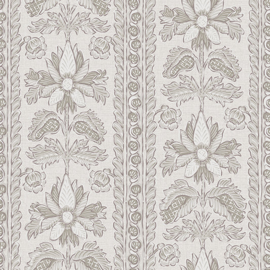 York Wallcoverings NuWallpaper Zareen Caviar Peel and Stick Wallpaper Botanical Transitional Caviar  Current Peel & Stick - NNS6515