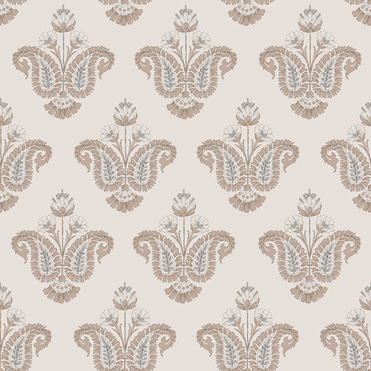 York Wallcoverings NuWallpaper Fazia Terracotta Peel and Stick Wallpaper Botanical Transitional Terracotta  Current Peel & Stick - NNS6518