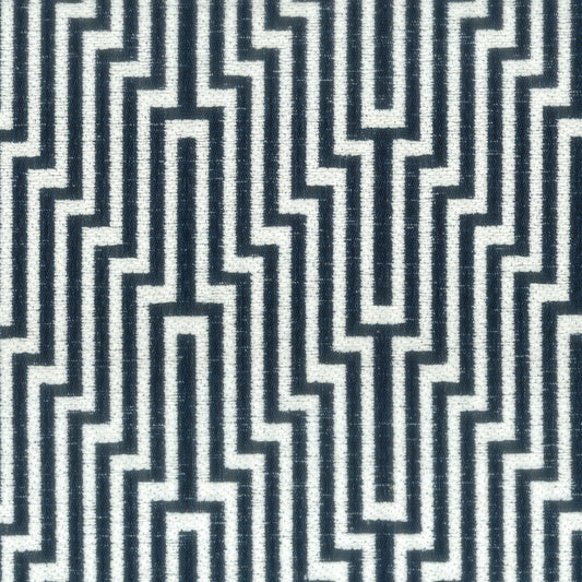 STOUT TEXTILES  UPHOLSTERY,CHENILLE TRANSITIONAL,, GEOMETRIC COBALT,SAPPHIRE   - NORC-1