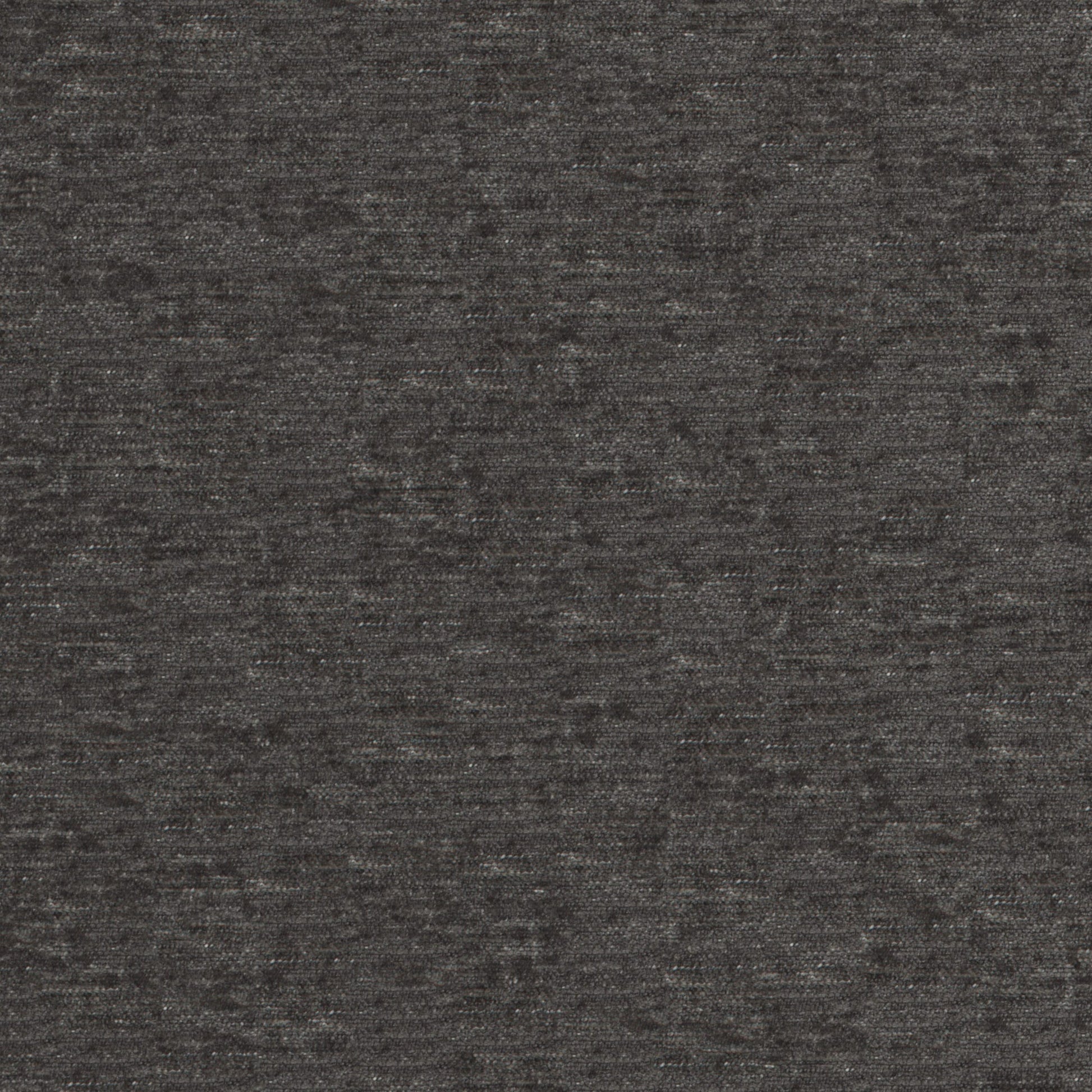 Dark grey plain chenille fabric texture with a soft plush pile and subtle speckled appearance.