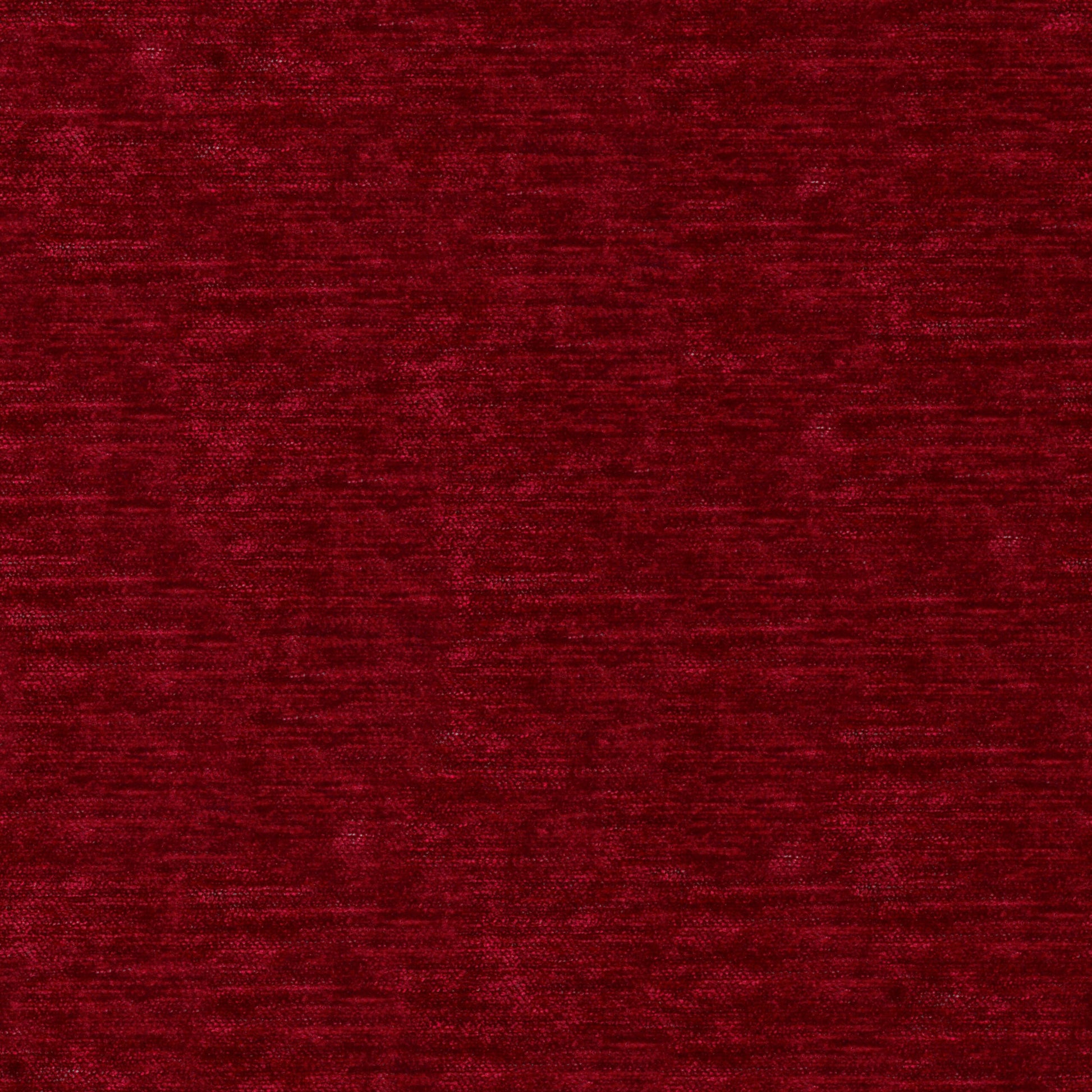 Rich burgundy chenille fabric swatch with soft nap and subtle sheen