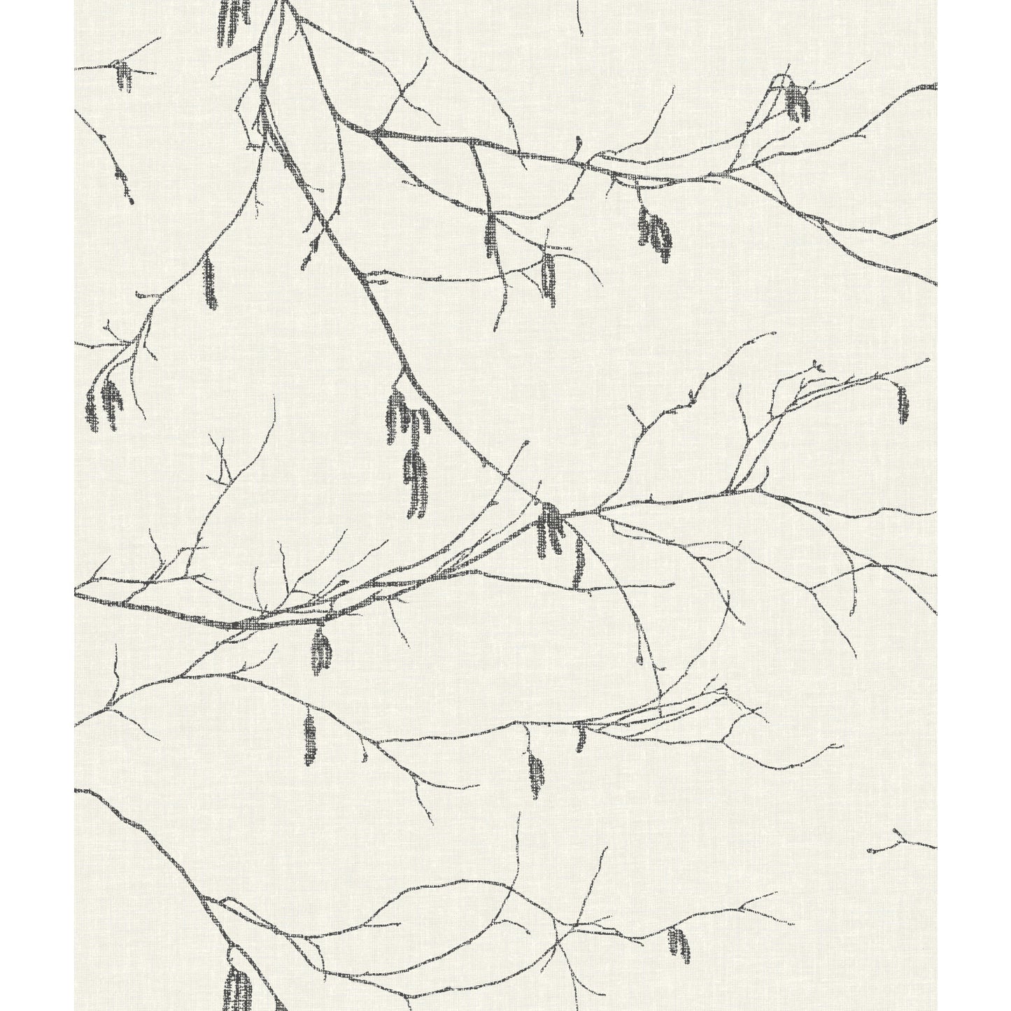 York Wallcoverings Blues II Winter Branches White Wallpaper  Botanical Whites and Off-Whites   - NR1524