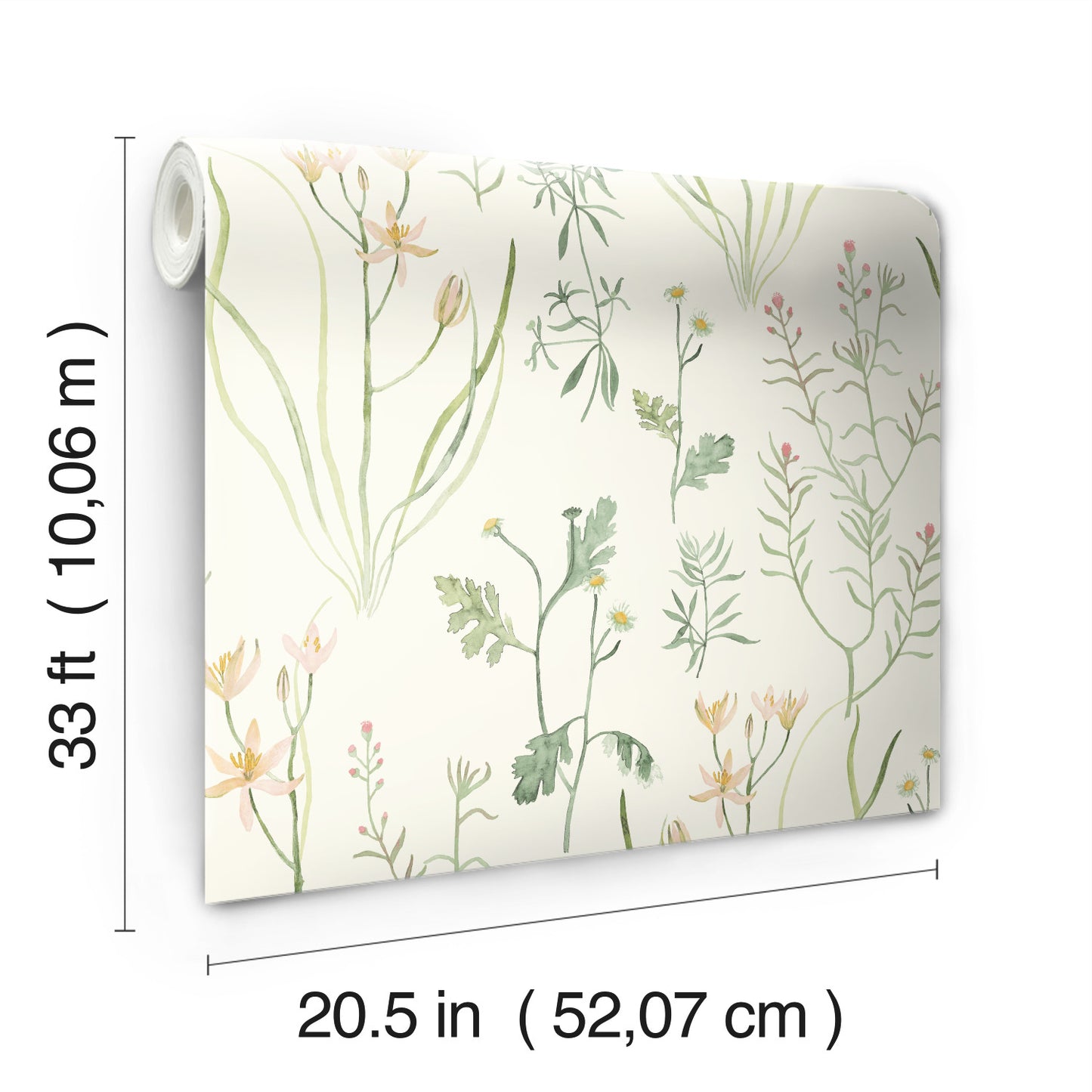 York Wallcoverings Magnolia Home 4 Alpine Botanical White Wallpaper  Botanical Whites and Off-Whites   - NR1565