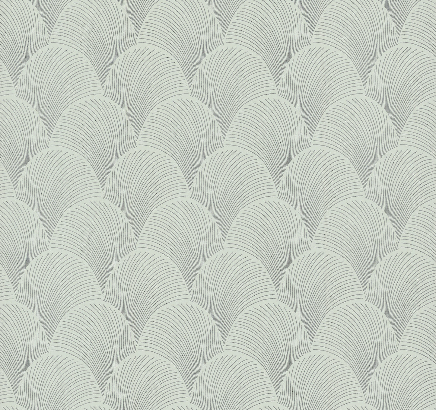 York Wallcoverings Natural Discovery Metallic Light Green Scallop Wallpaper Glam Foil Greens   - NT6106
