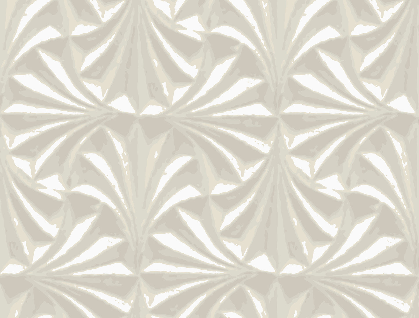 York Wallcoverings Natural Discovery Sculpted Ivory Fans Wallpaper  Cork Whites and Off-Whites   - NT6129
