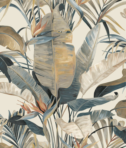 York Wallcoverings Natural Discovery Tropical Plush Neutral Cabana Wallpaper Tropical Tropical Browns   - NT6133