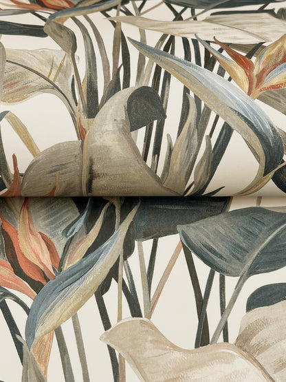 York Wallcoverings Natural Discovery Tropical Plush Neutral Cabana Wallpaper Tropical Tropical Browns   - NT6133