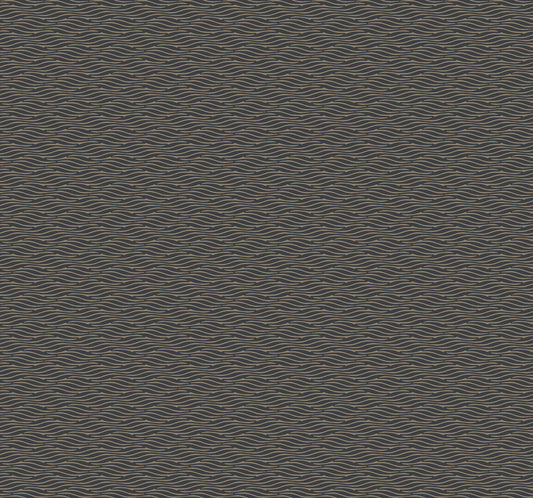 York Wallcoverings Natural Discovery Elevated Black Waves Wallpaper Modern Sculptured Finishes Blacks   - NT6151