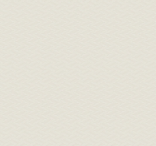 York Wallcoverings Natural Discovery Elevated Pearl Waves Wallpaper Modern Sculptured Finishes Whites and Off-Whites   - NT6154