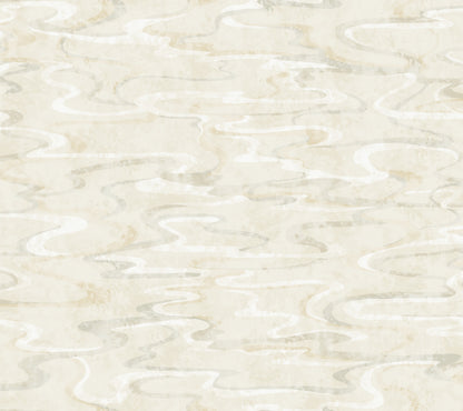 York Wallcoverings Natural Discovery Dreamland Oyster Wallpaper Transitional Modern Beiges   - NT6172