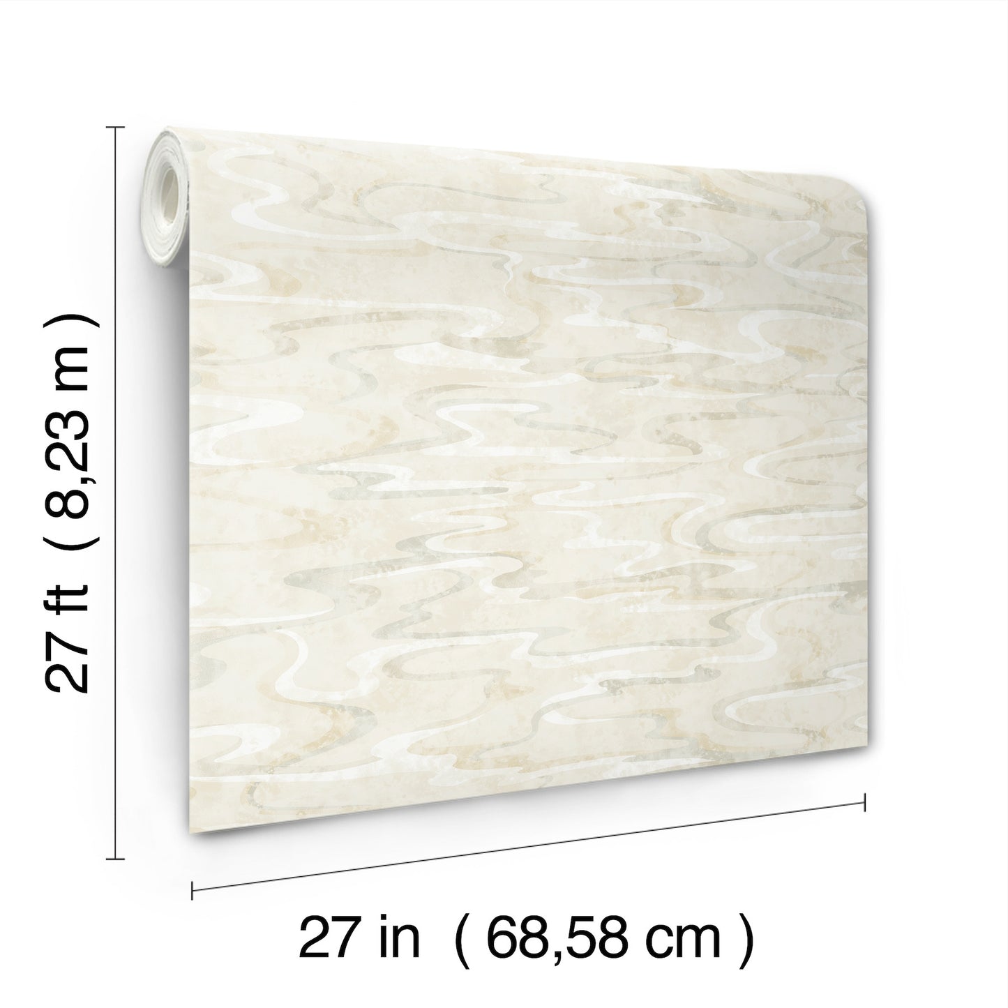 York Wallcoverings Natural Discovery Dreamland Oyster Wallpaper Transitional Modern Beiges   - NT6172